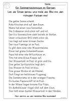 Vorschau - Arbeitsblätter - Wimmelbild Sommer, lesen, zuordnen und ausmalen, digitales Tafelbild - Seite 3
