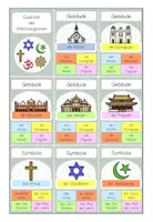 Vorschau - Spiele - Quartett (Quintett): Die Weltreligionen (Religion Grundschule Klasse 3-4) - Seite 2