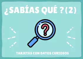 Vista previa - Refuerzo / NEE / Materiales de apoyo - SABÍAS QUÉ 2: TARJETAS CON CURIOSIDADES - página 1