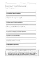 Vorschau - Arbeitsblätter - AB mit Fragen zum Thema "Flohzirkus" + Lösungsblatt - Deckblatt