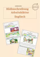 Vorschau - Arbeitsblätter - How to: Bildbeschreibung auf Englisch - Deckblatt