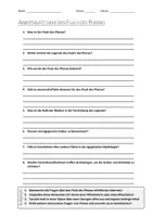 Vorschau - Arbeitsblätter - AB mit Fragen zum Thema "Fluch des Pharao" + Lösungsblatt + Infografik - Deckblatt