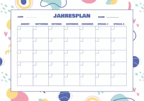 Vorschau - Arbeitsblätter - Planner -Stundenplan, Monatsplan, Jahresplan usw. - Seite 3