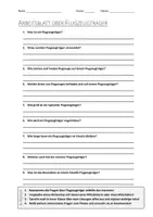 Vorschau - Arbeitsblätter - AB mit Fragen zum Thema "Flugzeugträger" + Lösungsblatt - Deckblatt
