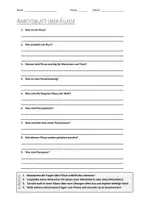 Vorschau - Arbeitsblätter - AB mit Fragen zum Thema "Fluss" + Lösungsblatt + Infografik - Deckblatt