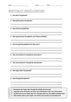 Vorschau - Arbeitsblätter - AB mit Fragen zum Thema "Flusspferde" + Lösungsblatt - Deckblatt