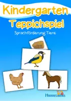 Vorschau - Spiele - Sprachförderung Kindergarten - Teppichspiel Tiere - Sprachförderungsspiel im Morgenkreis - Deckblatt