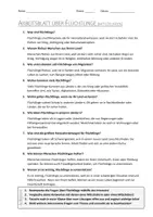 Vorschau - Arbeitsblätter - AB mit Fragen zum Thema "Flüchtlinge" + Lösungsblatt + Infografik - Seite 2