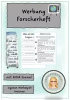 Vorschau - Unterrichtsreihen - Werbung Forscherheft - Deckblatt