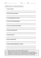 Vorschau - Arbeitsblätter - AB mit Fragen zum Thema "Fortnite" + Lösungsblatt + Mindmap + Infografik - Deckblatt