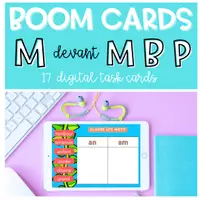 Aperçu - Apprentissages en autonomie - BOOM CARDS Orthographe M devant M B P - Page de couverture