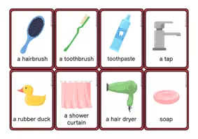 Aperçu - Jeux - My house - Furniture and rooms Flashcards - Page 2