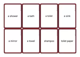 Aperçu - Jeux - My house - Furniture and rooms Flashcards - Page 3