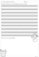 Vorschau - Arbeitsblätter - Winter oder Weihnachten - Schreiben und Malen von den Ferien (Klasse 2) - Deckblatt