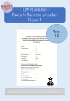 Vorschau - Stundenentwürfe - UPP Planung: Berichte verfassen - Auf heißer Spur! - Deckblatt