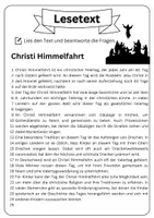Vorschau - Arbeitsblätter - Materialpaket XXXL Christi Himmelfahrt | Rätsel - Suchsel - Lesetext - Lückentext (differenziert + Lösungen) - Seite 2