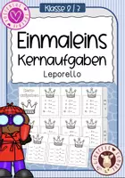 Vorschau - Unterrichtsreihen - Einmaleins - Kernaufgaben - Leporello - Deckblatt