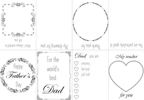 Vorschau - Arbeitsblätter - Buddy-Book englisch: Father's Day (editierbar), Geschenk zum Vatertag - Seite 1