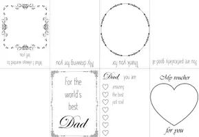 Vorschau - Arbeitsblätter - Buddy-Book englisch: Father's Day (editierbar), Geschenk zum Vatertag - Seite 3