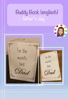 Vorschau - Arbeitsblätter - Buddy-Book englisch: Father's Day (editierbar), Geschenk zum Vatertag - Deckblatt