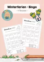 Vorschau - Spiele - Bingo - Winterferien - Deckblatt