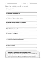 Vorschau - Arbeitsblätter - AB mit Fragen zum Thema "Fotografie" + Lösungsblatt + Mindmap + Infografik - Deckblatt