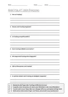 Vorschau - Arbeitsblätter - AB mit Fragen zum Thema "Fracking" + Lösungsblatt + Mindmap + Infografik - Deckblatt