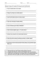 Vorschau - Arbeitsblätter - AB mit Fragen zum Thema "Frankfurt (Oder)" + Lösungsblatt + Infografik - Deckblatt