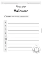 Vorschau - Arbeitsblätter - Halloween Akrostichon Gedicht - Seite 3