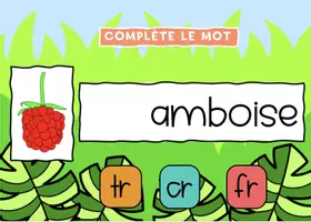 Aperçu - Apprentissages en autonomie - BOOM CARDS Doubles Consonnes tr cr dr fr SET 2 - Page 1