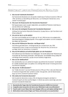 Vorschau - Arbeitsblätter - Lernposter + AB mit Fragen zum Thema "Französische Revolution" + Lösungsblatt + Mindmap + Infografik - Seite 3