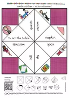 Aperçu - Jeux - at a restaurant food cootie catcher English Anglais - Page 2