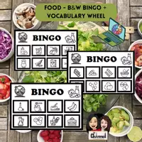 Vista previa - Juegos / Gamificación - Food - B&W Bingo + Interactive Wheel - Portada