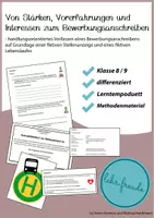 Vorschau - Stundenentwürfe - Bewerbungsanschreiben - Stärken, Vorerfahrungen, Interessen - Deckblatt