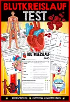 Vorschau - Arbeitsblätter - Blutkreislauf - Herz-Kreislaufsystem - Der Mensch | Test | Quiz - Arbeitsblätter - Deckblatt