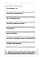 Vorschau - Arbeitsblätter - AB mit Fragen zum Thema "Frauen" + Lösungsblatt - Deckblatt