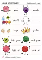 Vista previa - Juegos / Gamificación - colors American English ESL matching cards - página 2