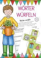 Vista previa - Juegos / Gamificación - Alemán Deutsch Wörter würfeln Wortschatz - Portada