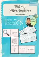 Vorschau - Stationenlernen - Dominospiel - richtig Mikroskopieren, Schritt für Schritt - Deckblatt