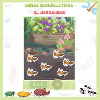 Vista previa - Juegos / Gamificación - LOS INSECTOS - ABN: Sumas manipulativas - El hormiguero. - Portada