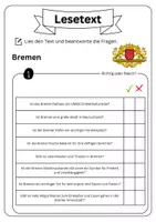 Vorschau - Arbeitsblätter - Leseverständnis - Bremen + Lösungen - Seite 2