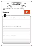 Vorschau - Arbeitsblätter - Leseverständnis - Bremen + Lösungen - Seite 3