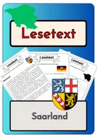 Vorschau - Spiele - Materialpaket Plus - Saarland | Lesetext - Steckbrief - Lückentext - Suchsel (inkl. Lösungen) - Seite 1