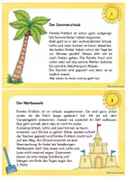 Vorschau - Arbeitsblätter - Sommerliche Lese- und Abschreibkartei (Klasse 3+4) - Seite 3