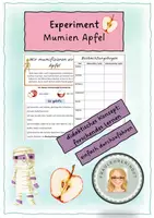 Vorschau - Experimente - Mumien Apfel Experiment - Deckblatt