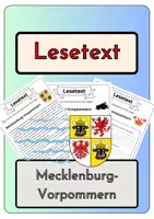 Vorschau - Arbeitsblätter - Leseverständnis - Mecklenburg-Vorpommern + Lösung - Deckblatt