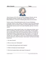 Vorschau - Text - Albert Einstein Biografie (DaF/DaZ) - Deckblatt
