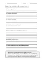 Vorschau - Arbeitsblätter - AB mit Fragen zum Thema "Sigmund Freud" + Lösungsblatt + Infografik - Deckblatt