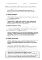 Vorschau - Arbeitsblätter - AB mit Fragen zum Thema "Sigmund Freud" + Lösungsblatt + Infografik - Seite 1