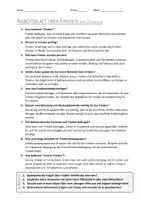 Vorschau - Arbeitsblätter - AB mit Fragen zum Thema "Frieden" + Lösungsblatt + Mindmap + Infografik - Seite 3
